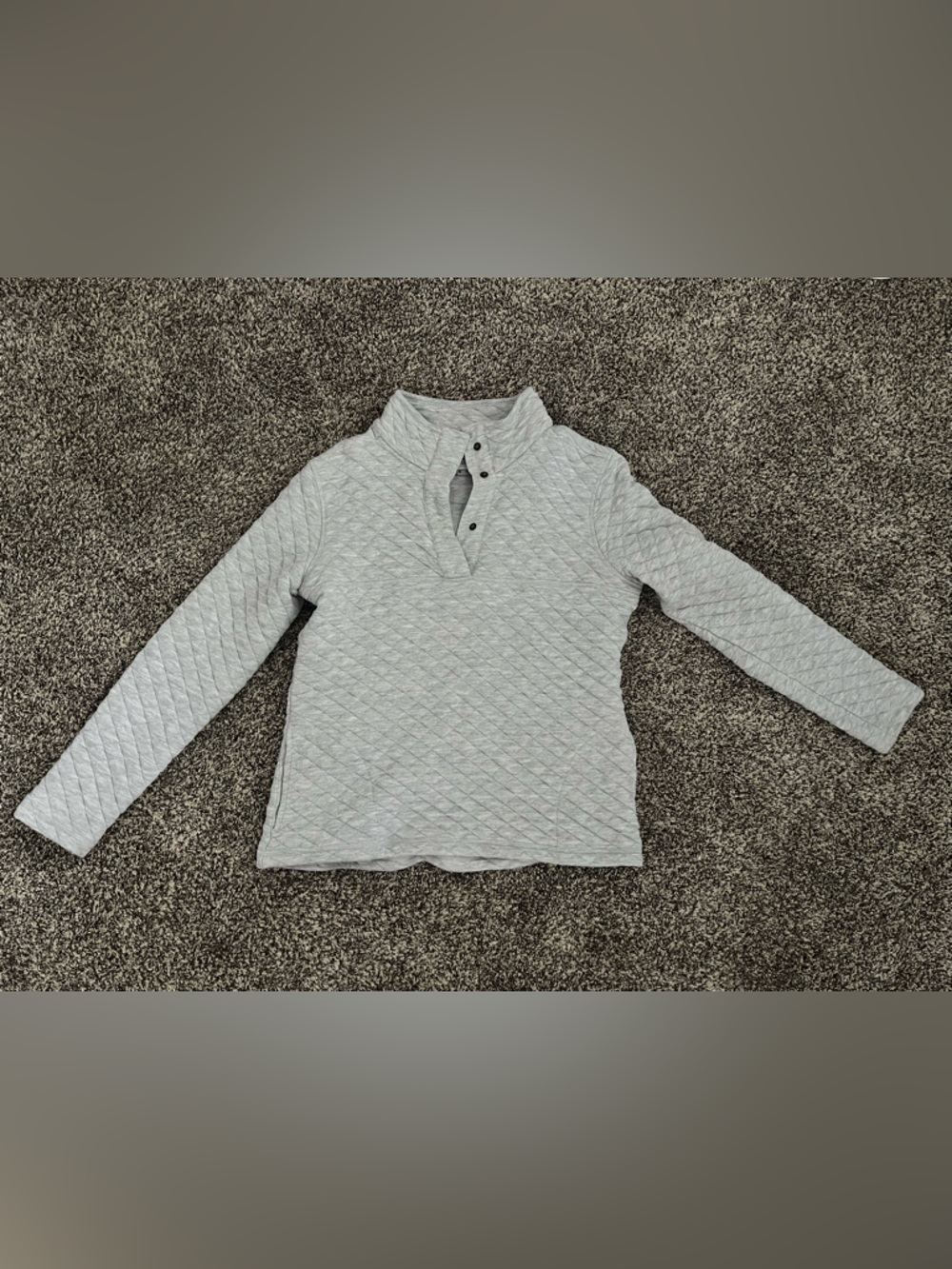 Quilted Gray Women's Pullover